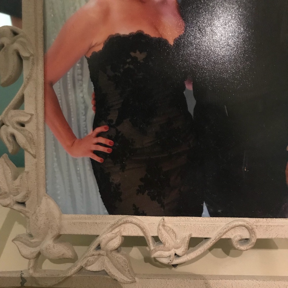 French lace beaded Sweetheart cut dress